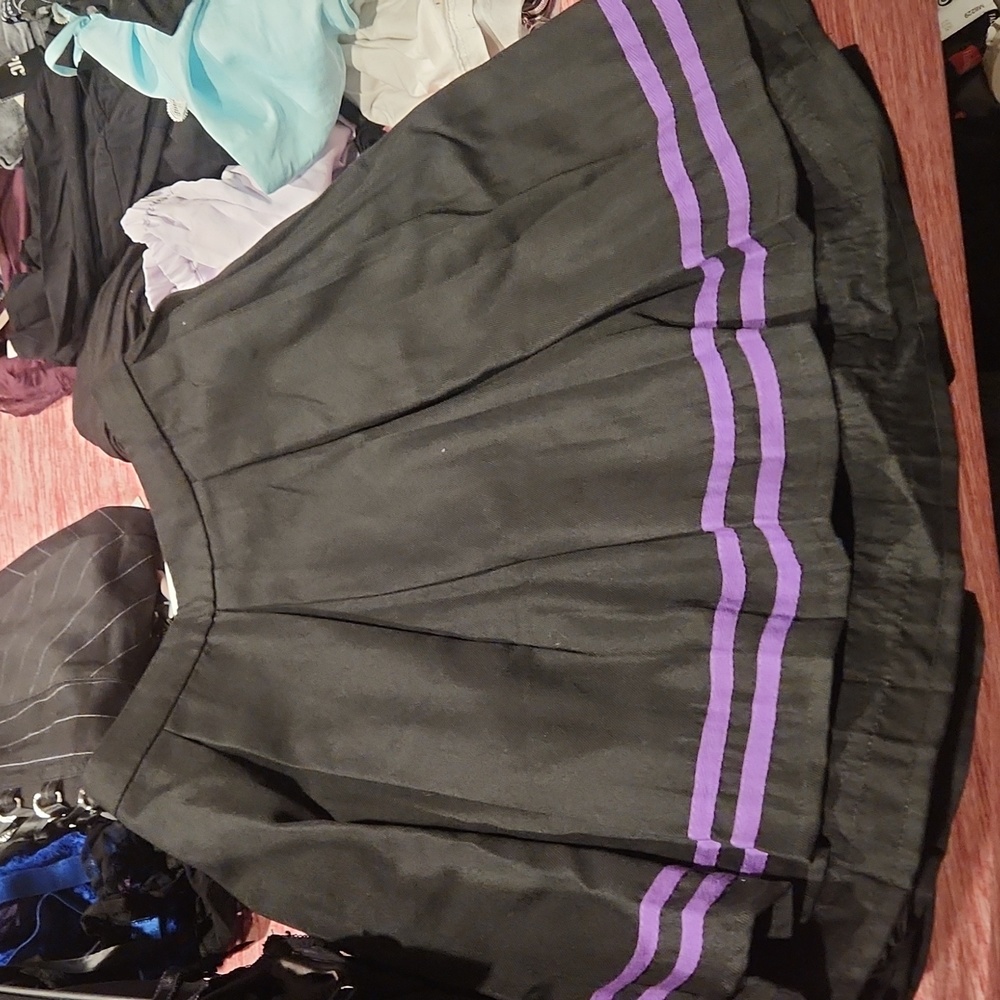 Purple and Black Cheer skirt